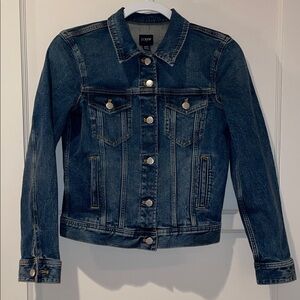 J. Crew Classic Jean Jacket Long Sleeve Cotton Stretch Denim Blue XXS